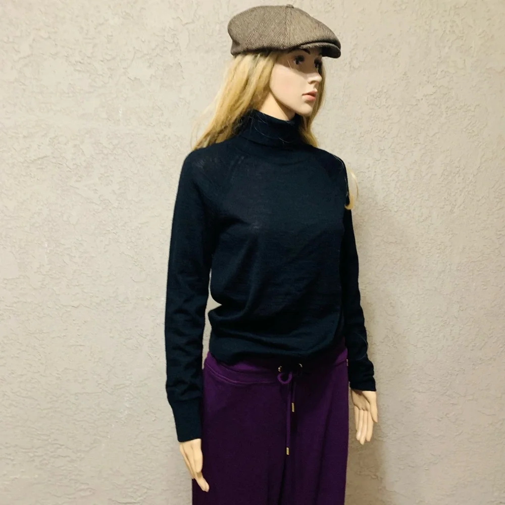 NWT Classic Merino Wool Turtleneck Sweater / 100% MERINO WOOL - Picture 2 of 16